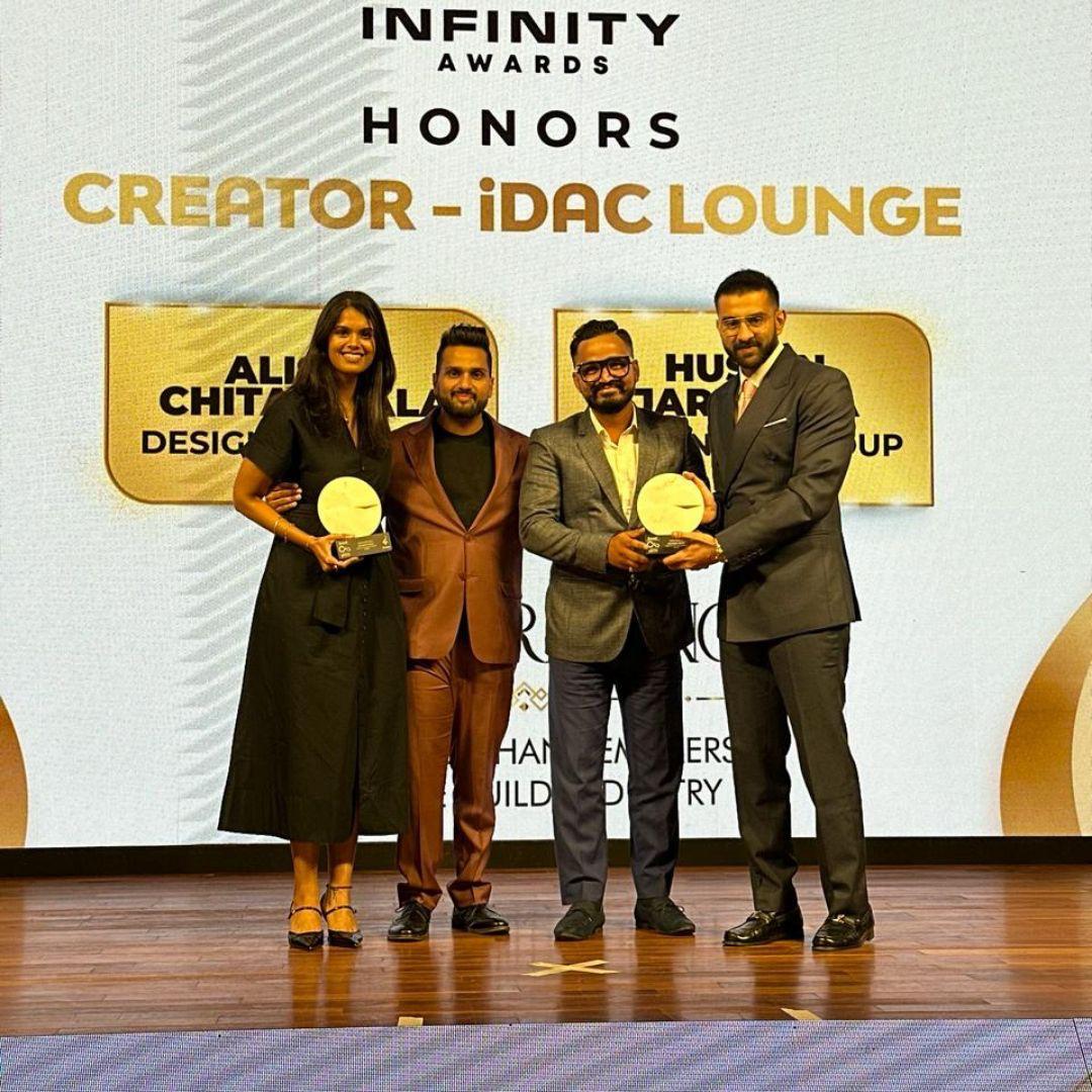 Infinity Awards recognition for Creator x iDAC Lounge