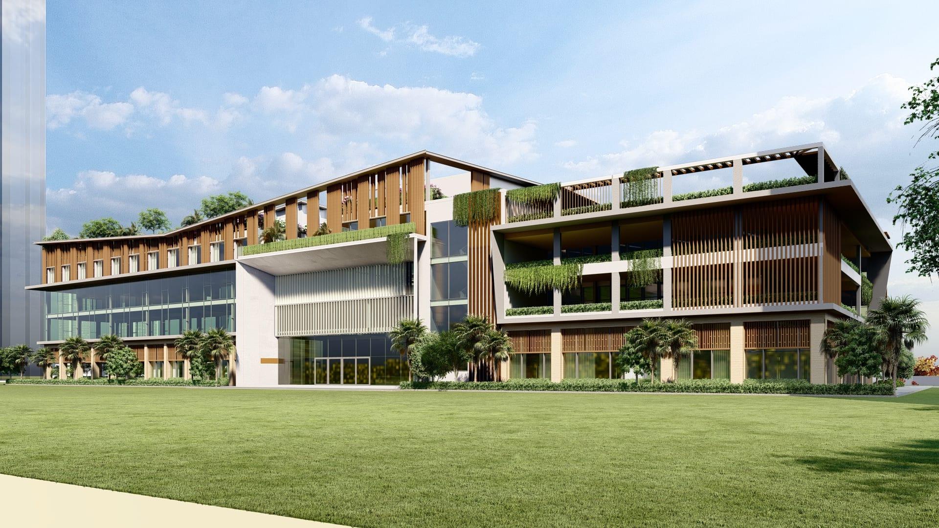 Mayfair Gateway Club, Hyderabad — exterior render